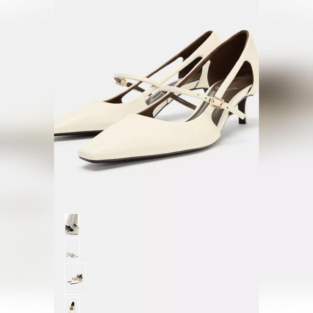 Zara Elegant Cream Women's Shoes